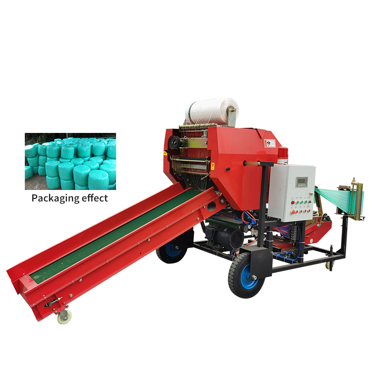 Silage baler wrapping machine